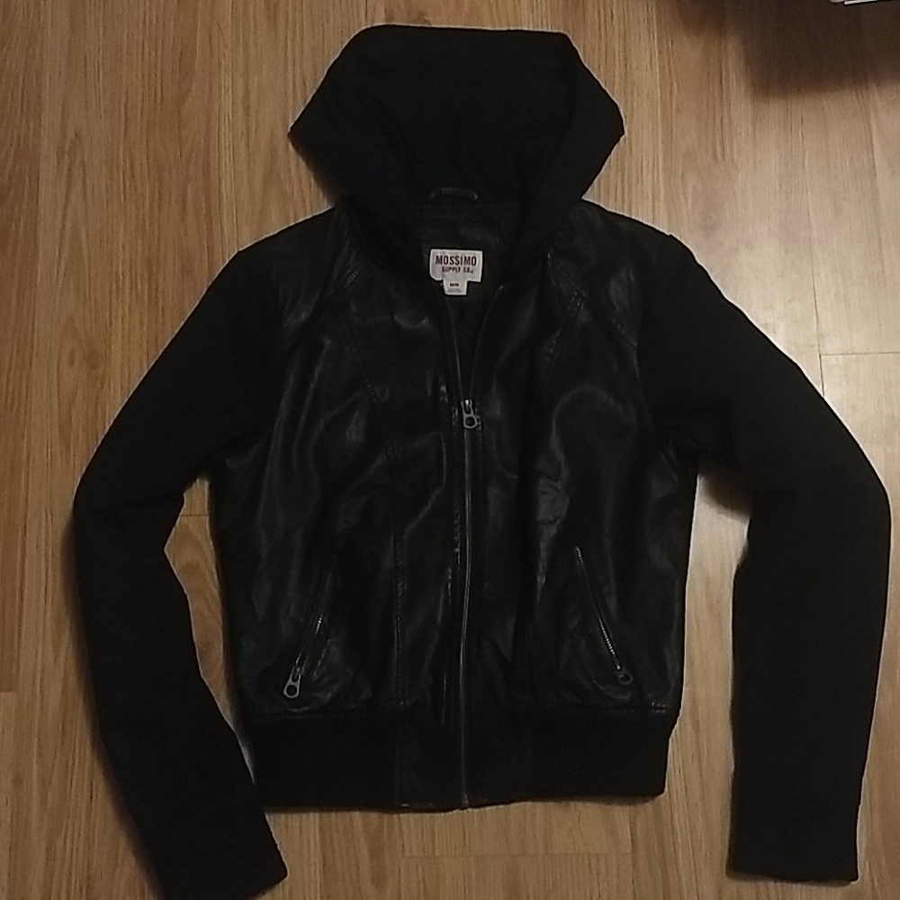 Black bomber jacket